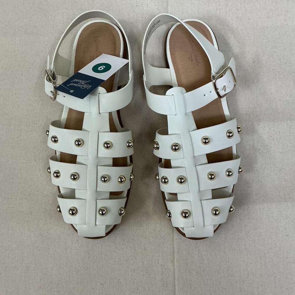 Universal‎ Thread white studded gladiator sandals
